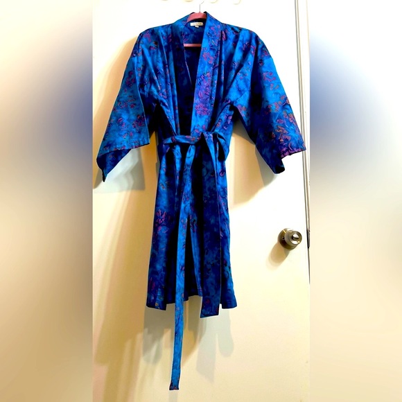 Novica Batik Bathrobe S/M - Picture 3 of 17